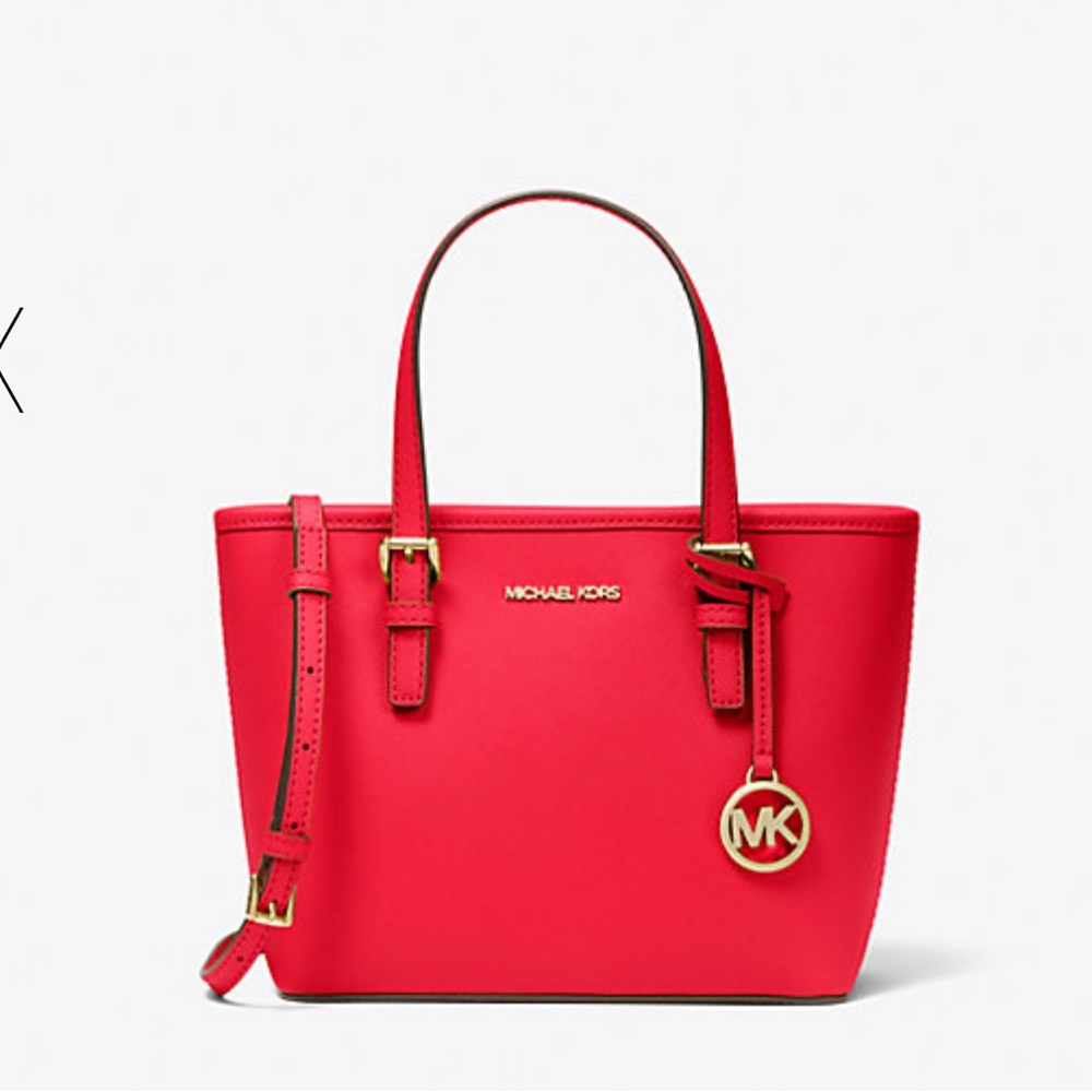 MICHAEL KORS
Jet Set Travel Extra-Small Saffiano Leather Top-Zip Tote Bag
NWT